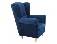 Kreslo (ušiak) Charlot - modrá