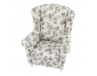 Kreslo (ušiak) Charlot - rose 18