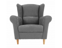 Kreslo (ušiak) Charlot - sivá