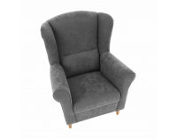 Kreslo (ušiak) Charlot - sivá