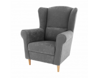 Kreslo (ušiak) Charlot - sivá