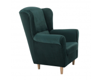Kreslo (ušiak) Charlot - smaragdová