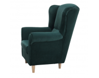 Kreslo (ušiak) Charlot - smaragdová