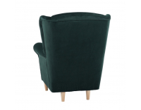 Kreslo (ušiak) Charlot - smaragdová