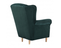 Kreslo (ušiak) Charlot - smaragdová