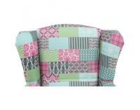 Kreslo (ušiak) Charlot - vzor patchwork M1