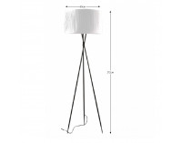 Stojacia lampa Cinda Typ 10 YF10W - čierna / biela