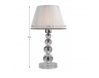 Stolná lampa Cinda Typ 14-ME-SMPEQ - strieborná