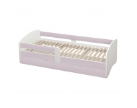 Jednolôžková posteľ s roštom a úložným priestorom Cocolino 80x160 cm - biela / ružová