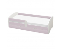 Jednolôžková posteľ s roštom a úložným priestorom Cocolino 90x200 cm - biela / ružová