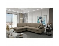 Rohová sedačka s rozkladom Cohen Roh L - hnedá