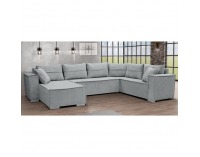 Rohová sedačka U s rozkladom Colin U Uni L/P - svetlosivá