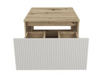 Kúpeľňová skrinka pod umývadlo Colos 60 - dub artisan / kašmír