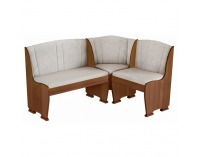 Rohová lavica do kuchyne Colton - bronz hnedý / svetlosivá