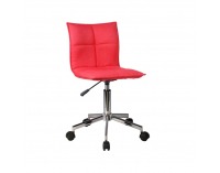 Kancelárska stolička Craig - červená / chróm