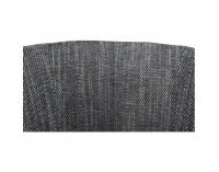 Konferenčné kreslo Cuba - čierna ekokoža / sivý melírovaný šenil