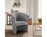 Konferenčné kreslo Cuba - sivá látka Coral