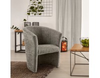 Konferenčné kreslo Cuba - sivobéžová (taupe) látka Coral