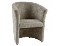 Konferenčné kreslo Cuba - sivobéžová (taupe) látka Coral