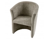 Konferenčné kreslo Cuba - sivobéžová (taupe) látka Coral