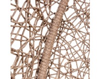 Závesné hojdacie kreslo Cuban - béžový ratan / béžové podušky