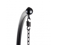 Závesné hojdacie kreslo Cuban - hnedý ratan / béžové podušky