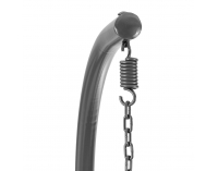 Závesné hojdacie kreslo Cuban - zlatohnedý ratan / béžové podušky