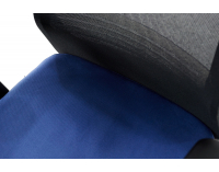 Kancelárska stolička s podrúčkami Cupra BS HD - tmavomodrá / čierna