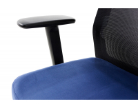 Kancelárska stolička s podrúčkami Cupra BS HD - tmavomodrá / čierna