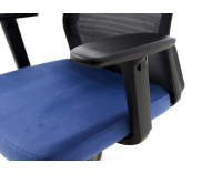 Kancelárska stolička s podrúčkami Cupra BS HD - tmavomodrá / čierna