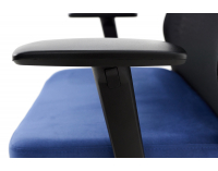 Kancelárska stolička s podrúčkami Cupra BS HD - tmavomodrá / čierna