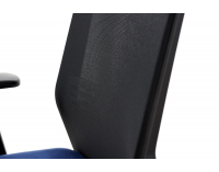 Kancelárska stolička s podrúčkami Cupra BS HD - tmavomodrá / čierna