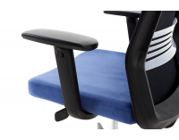 Kancelárska stolička s podrúčkami Cupra BS HD - tmavomodrá / čierna
