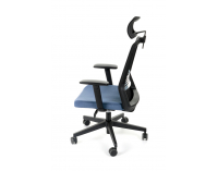 Kancelárska stolička s podrúčkami Cupra BS HD - tmavomodrá / čierna