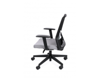 Kancelárska stolička s podrúčkami Cupra BS - sivá (Medley 05) / čierna