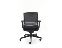 Kancelárska stolička s podrúčkami Cupra BS - sivá (Osaka 10) / čierna