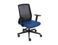 Kancelárska stolička s podrúčkami Cupra BS - tmavomodrá / čierna