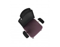 Kancelárska stolička s podrúčkami Cupra WS HD - fialová / čierna / biela