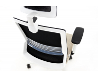 Kancelárska stolička s podrúčkami Cupra WS HD - svetlohnedá / čierna / biela