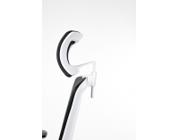 Kancelárska stolička s podrúčkami Cupra WS HD - tmavozelená / čierna / biela / chróm