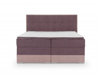 Čalúnená manželská posteľ s úložným priestorom Dalino 140 - fialová / ružová