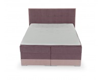Čalúnená manželská posteľ s úložným priestorom Dalino 140 - fialová / ružová
