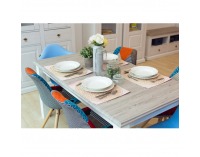 Jedálenská stolička Damen New - modrá / buk