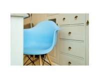 Jedálenská stolička Damen New - modrá / buk