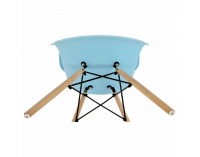 Jedálenská stolička Damen New - modrá / buk