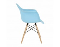 Jedálenská stolička Damen New - modrá / buk