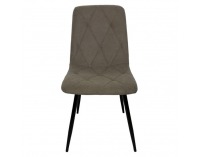 Jedálenská stolička Danira - béžovosivá (taupe) / čierna