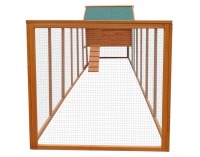 Kurník pre sliepky Dantel - hnedá / zelená