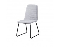 Jedálenská stolička Danuta - svetlosivá / čierna