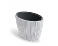 Plastový kvetináč DBOE600S449 59,5 cm - biela